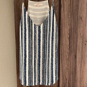 Multi colored striped cami